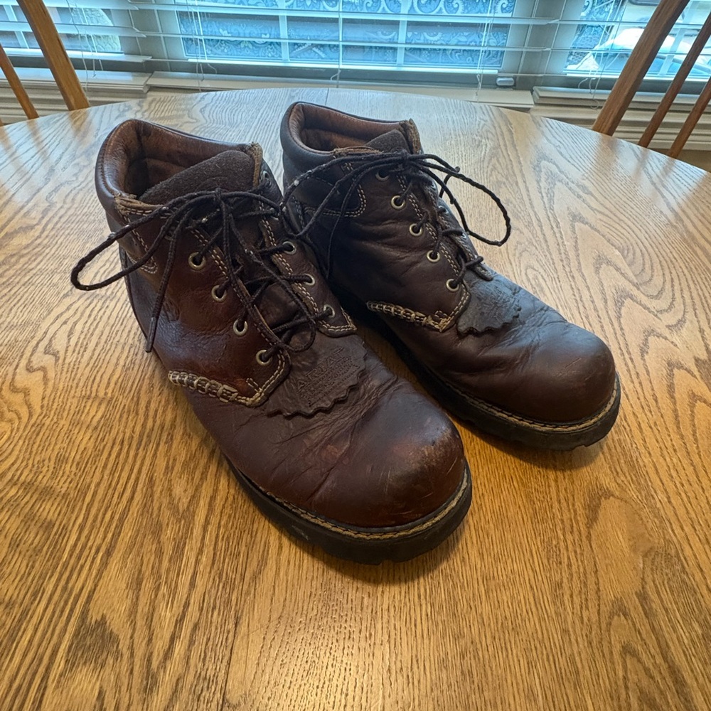 ARIAT Canyon Boots Women’s Size 10 Brown Leather Western Work Boot 17728